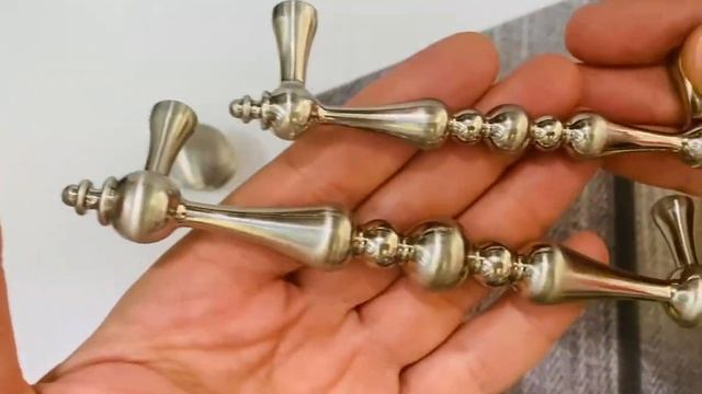 Ручка скоба меблева HARMONY сучасна класика нікель браш