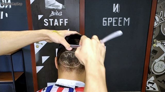 Креативная стрижка, Hair Tatto