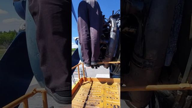 Самолёт АН-2 установка цилиндра двигателя