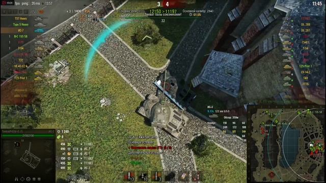 World Of Tanks | СССР - Тяжелый танк | ИС-7 | Ez Warrior ¯\_(ツ)_/¯