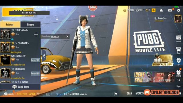 Цель набрать 1000 подписчик  Ruslan'pro, Pubg Mobile Lite ✔️  стрим Пубг мобайл лайт