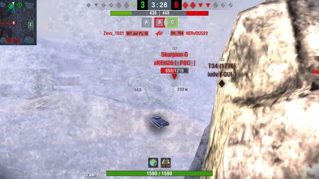 Т-30 против 4 🔥#wotblitz #wot #wordoftanks