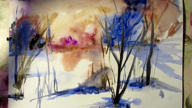 Акварель Ольги Руссу. Watercolor/Olga Russu