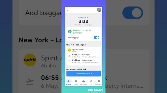 ✈️ How To Book The Cheapest Flights From New York To Los Angeles  Cheap Flights App #travel #cheap