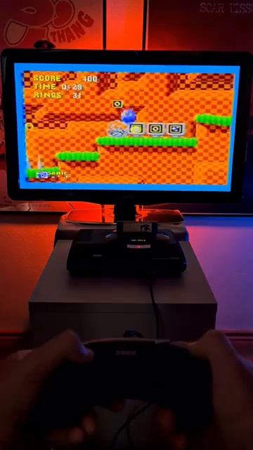 SONIC THE HEDGEHOG On The Sega Mega Drive