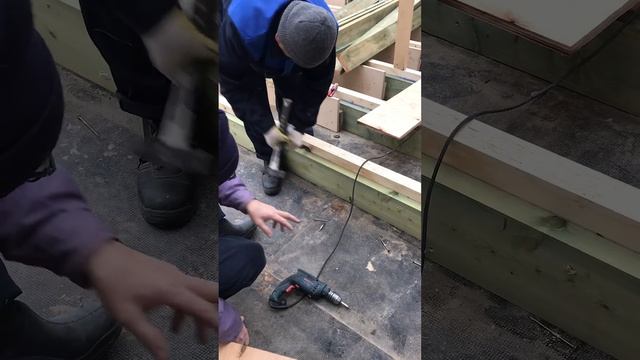 Склеили доски 45×195 на пену ТехноНИКОЛЬ 508 — еле оторва?