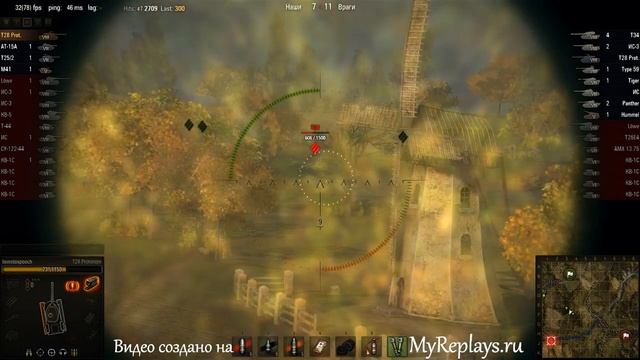 WOT: Редшир - T28 Prototype - 2 фрага