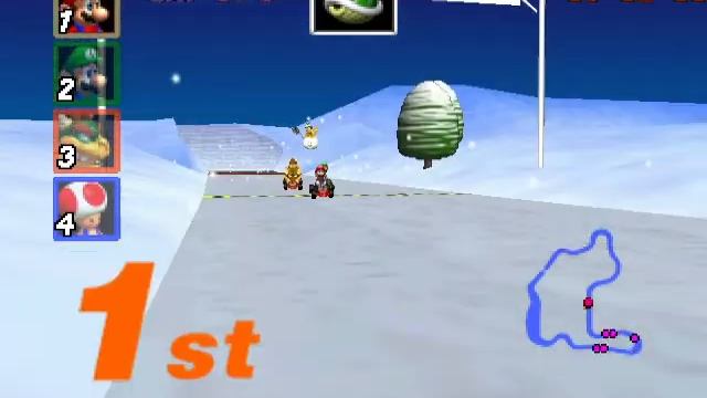 Mario Kart 64 Flower Cup сложность 50 - Nintendo 64