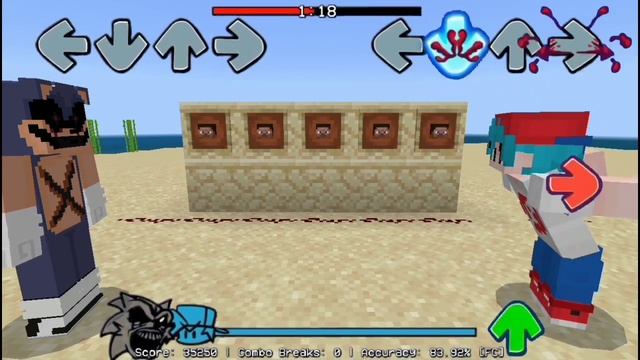 Майнкрафт: Fnf батл (Соник.,exe/Бойфренд)