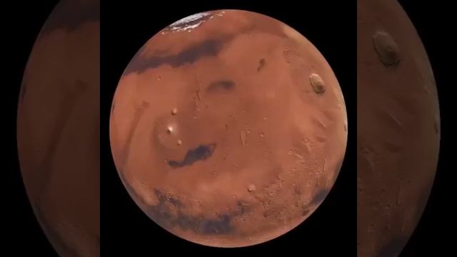 Полное вращение планеты Марс.