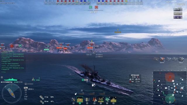⚓СТАЛИНГРАД ● КРЕЙСЕР СССР⚓ WORLD OF WARSHIPS! #worldofwarships #wows #МИРКОРАБЛЕЙ