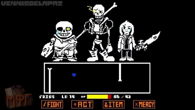 Undertale Трио - Неверующих [ Фаза 1] - Озвучка