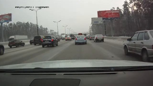 Тест видеорегистратора Каркам Q4 Lite (день)