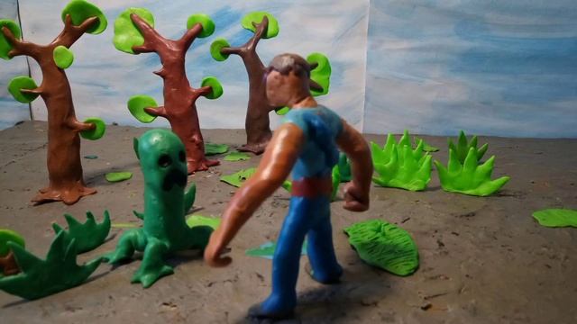 Stive and Alex_Plasticine AnimationСтив и Алекс_Пластилиновая Анимайияplasticine minecraft