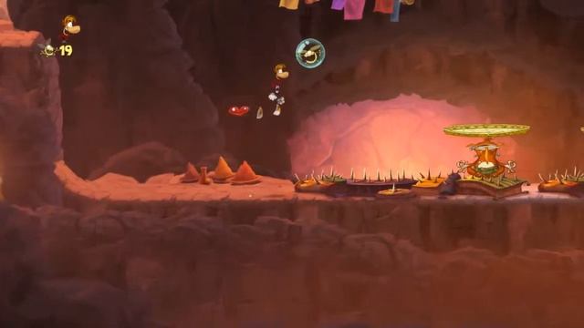 Прохождение Rayman Origins-Мир Таинственный Пик Часть 16:Слоняясь по гореТаинственные мартышки