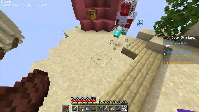 Игра в Sky Wars на сервере Cubecraft. Minecraft Java! 31 #cubwcraft #minecraft #Minec