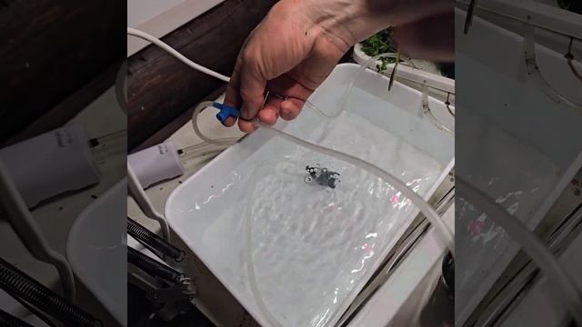 Настройка подачи воздуха из компрессора в два лотка