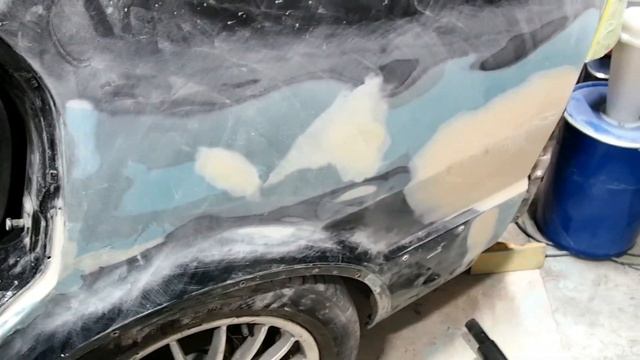 SaaB 9000 Aero. Восстановление заднего крыла.