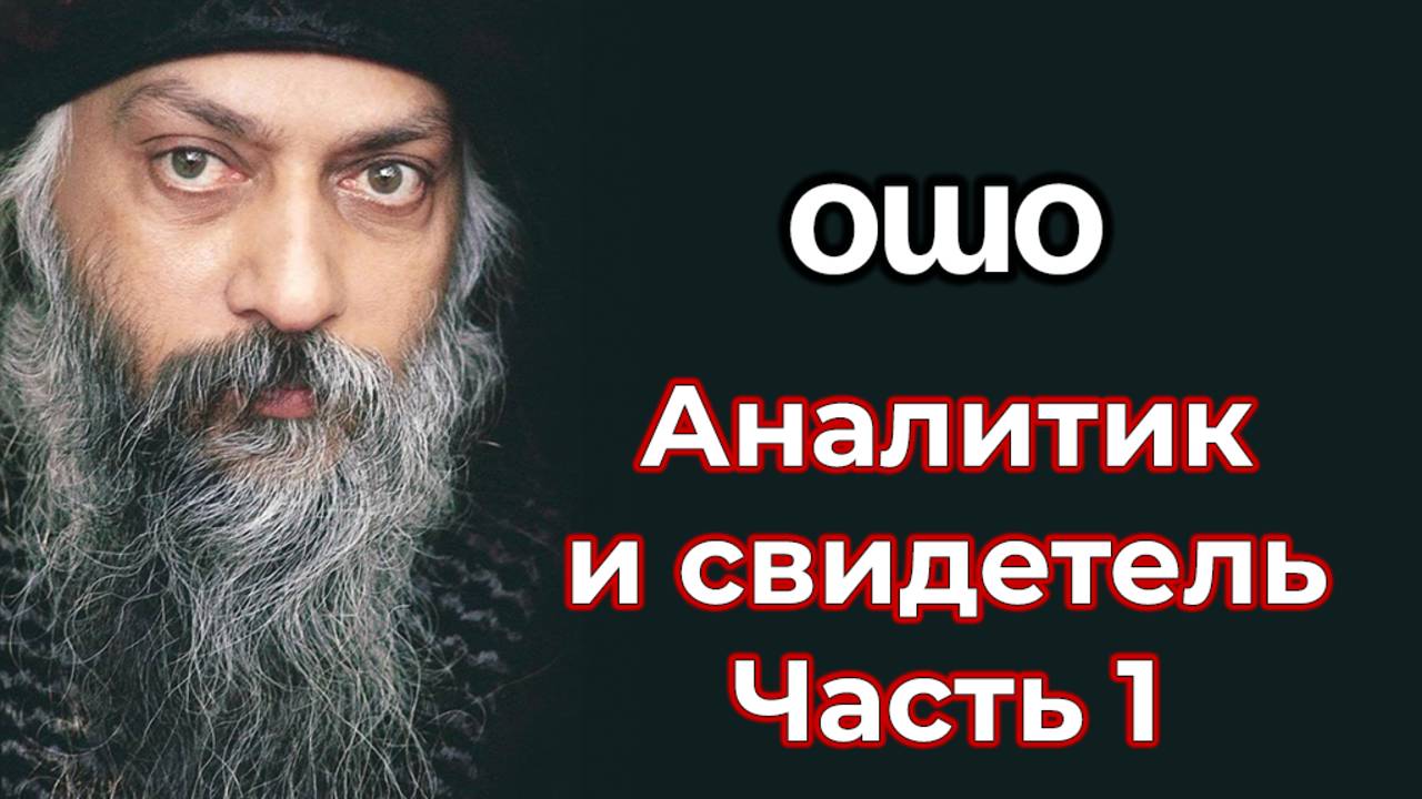 АНАЛИТИК И СВИДЕТЕЛЬ. ЧАСТЬ 1
ИНТЕРВЬЮ ОШО.