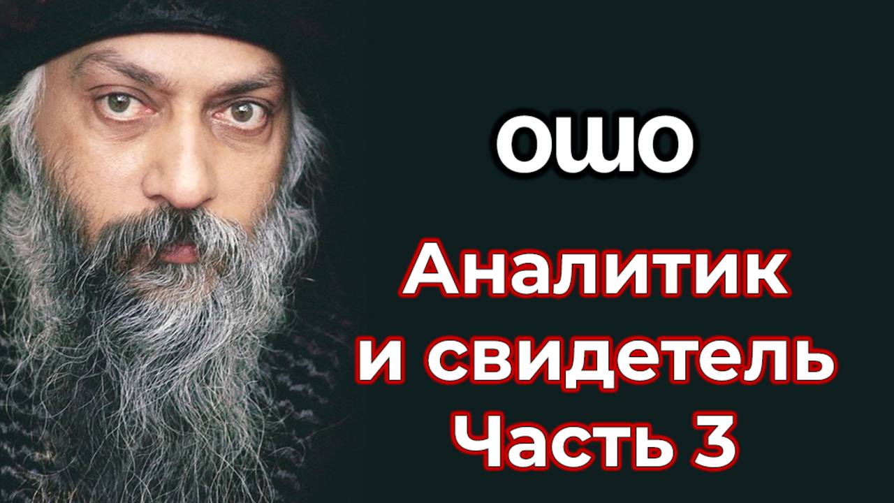 АНАЛИТИК И СВИДЕТЕЛЬ. ЧАСТЬ 3
ИНТЕРВЬЮ ОШО.