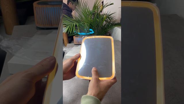 Зеркало настольное розовое Ml-07 с подсветкой подарок д?