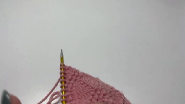 Ромбы из лицевых и изнаночных петель