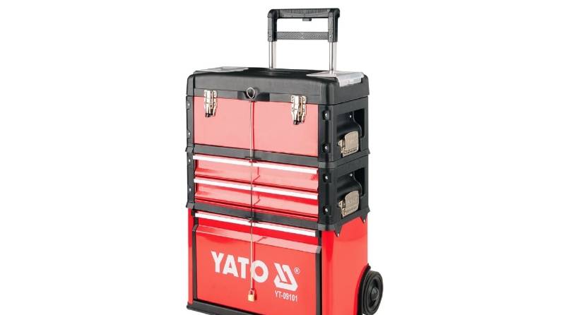 396209101 ЯЩИК ДИНСТРУМЕНТА НАКОЛЕСАХ 3 СЕКЦИИ YT-09101