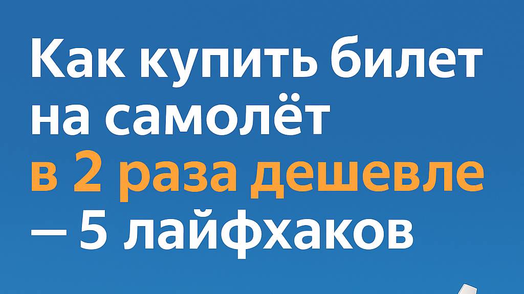 ✈️ Как купить авиабилет в 2 раза дешевле — 5 секретных лайфхаков! 💸