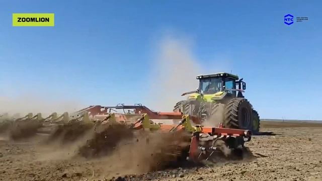 Zoomlion DV3354 с гибридной технологией  в спарке с культиват