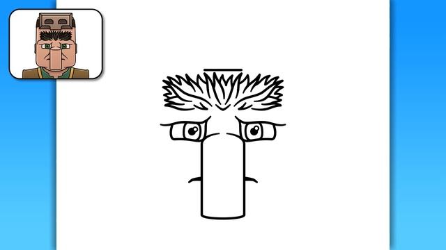 КАК НАРИСОВАТЬ ДЕРЕВЕНСКИЙ ЖИТЕЛЬ из Фильм Майнкрафт