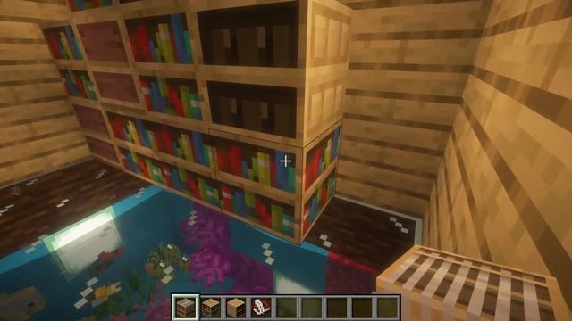 Minecraft. Обустраиваем большой двух этажный дом в снежном