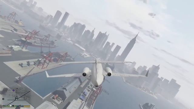 Франклин попал в авиакатастрофу в Либерти Сити в гта 5