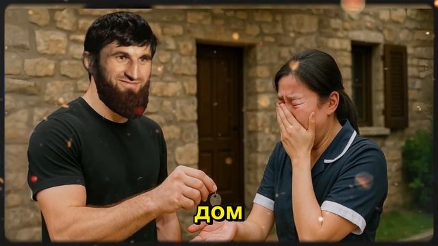 Магомед Анкалаев подарил новый дом домохозяйке, потер
