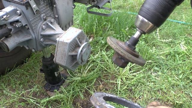 Установил на мотоблок мотор сич колёса от газ 69