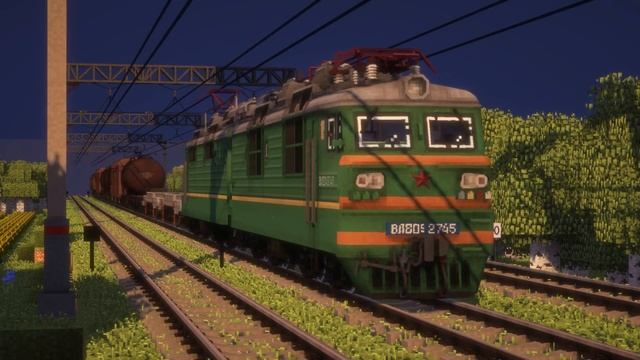 ЖД карта  5 Конец жд магистраль ЖК депо  Minecraft 1.12.2