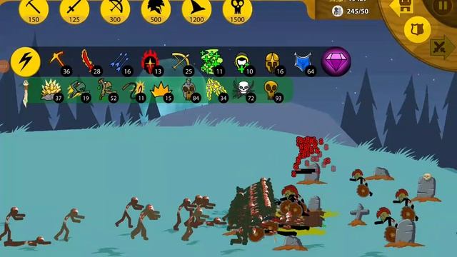 Stick War Legacy проходим бой с зомби, прыгуны сила!