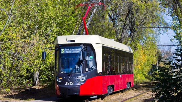 Нижний Новгород, трамвайный вагон БКМ Т811 «МиНиН» № 3812, фотки.