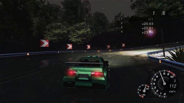 время круга1:58 Toyota Corolla-NFS Underground 2