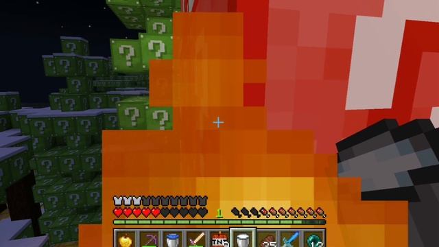 На связи Милка👋!выживаю в мире из лаки блоков😨!?!?[#minec