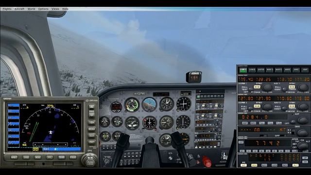 [FSX] Полет по кругу, Когалым (USRK)