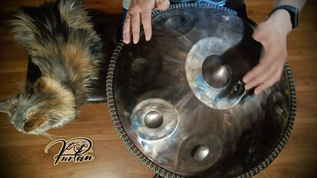 KurPan | Handpan D Romanian Hijaz 9 | D / G A A# C# D E F A | нержавейка _ котя