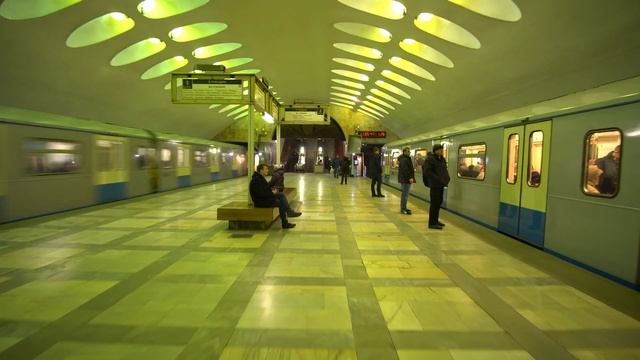 Russia, Moscow, Metro Ride From Нагорная To Нахимовский Проспект