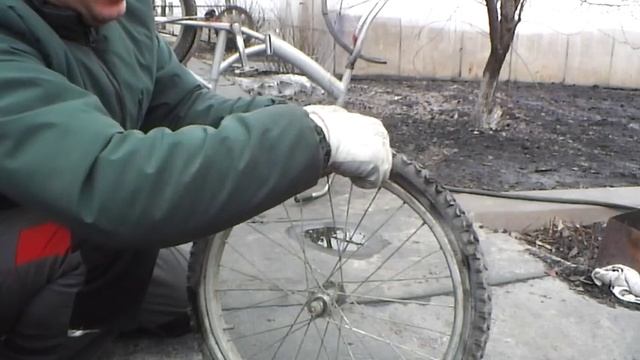 шиномонтаж велосипедного колеса