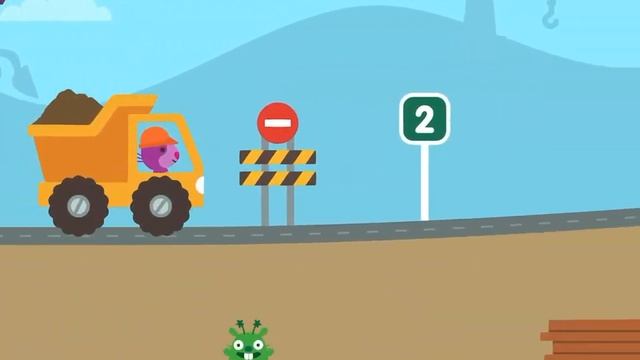 Играю в Саго Мини Грузовики и Экскаваторы Sago Mini Tracks And D