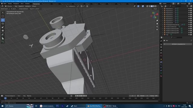Не большие доработки двигателя, детализация, клапана,