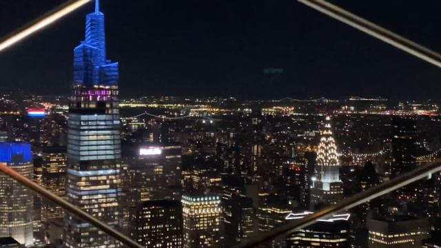 Америка Нью-Йорк ночью Эмпайр-стейт-билдинг❤️