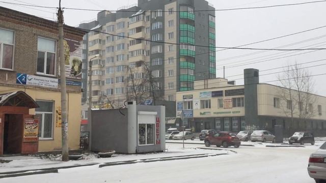 Ледяной ветер и снег атакуют Бердск