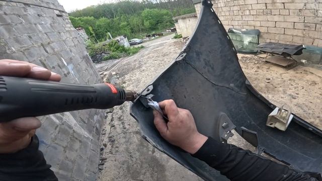 Как запаять бампер правильно, крепко!