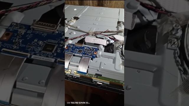 Philips 55 диагональ, вертикальные цветные полосы