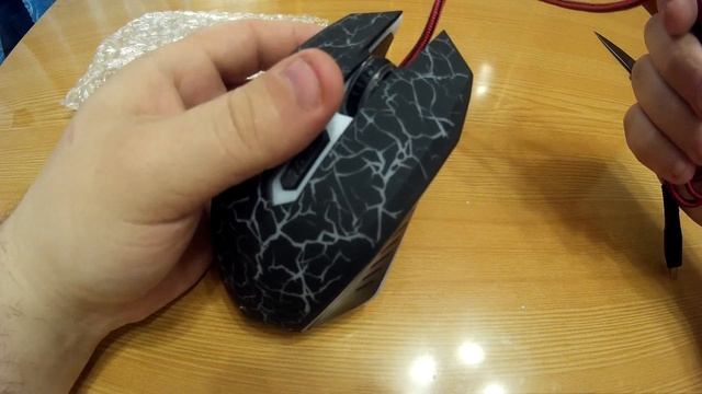 Распаковка посылки из Китая.Игровая мышь проводная с ?